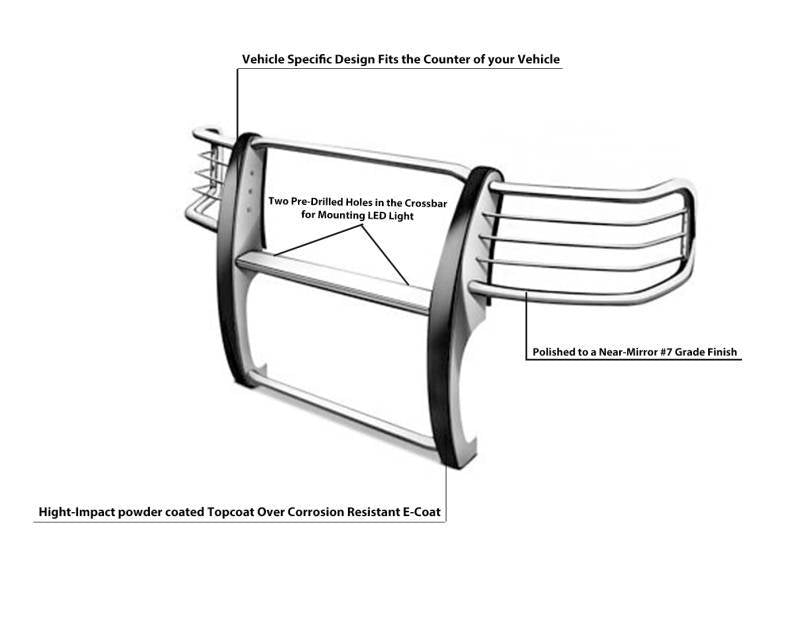 Black Horse 17A093902MSS Grille Guard