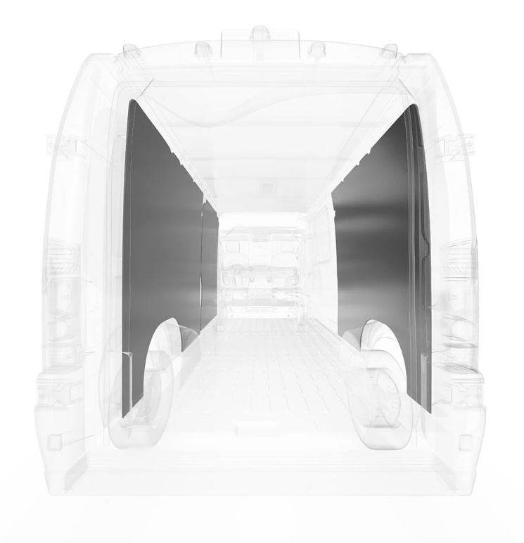 Legend Fleet Precision Cut Van Wall Liner 654-114-2613.J - Gray Prom 159EXT Shr DTWL-Gray-4PC