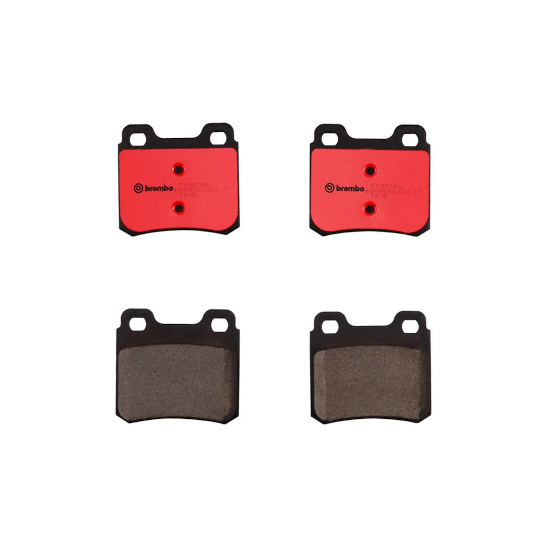 Brembo Premium Low-Met OE Equivalent Pad Brake Pad P59018N - Disc Set