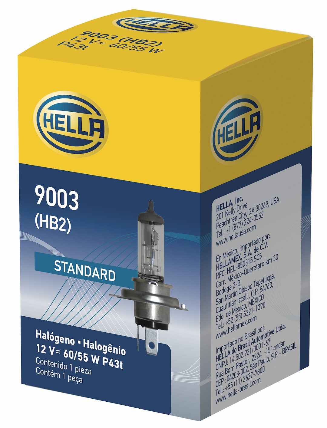 Hella Longer Lifetime Headlight Bulb 9003 - 9003 HB2 12V 60 55W