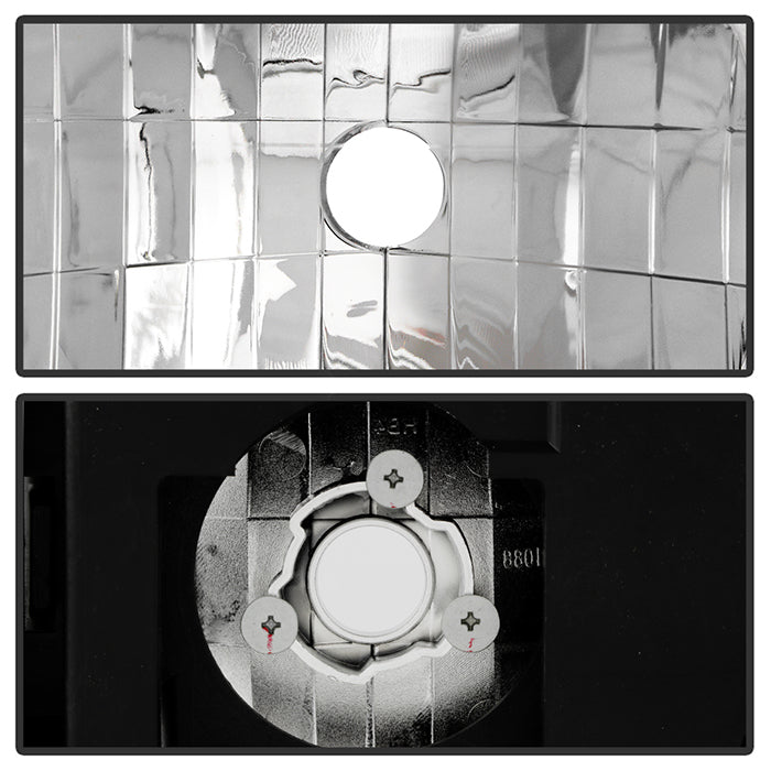 Spyder Made With OEM Standard Quality Headlight Assembly 5012388 - Chrome Crystal Lights