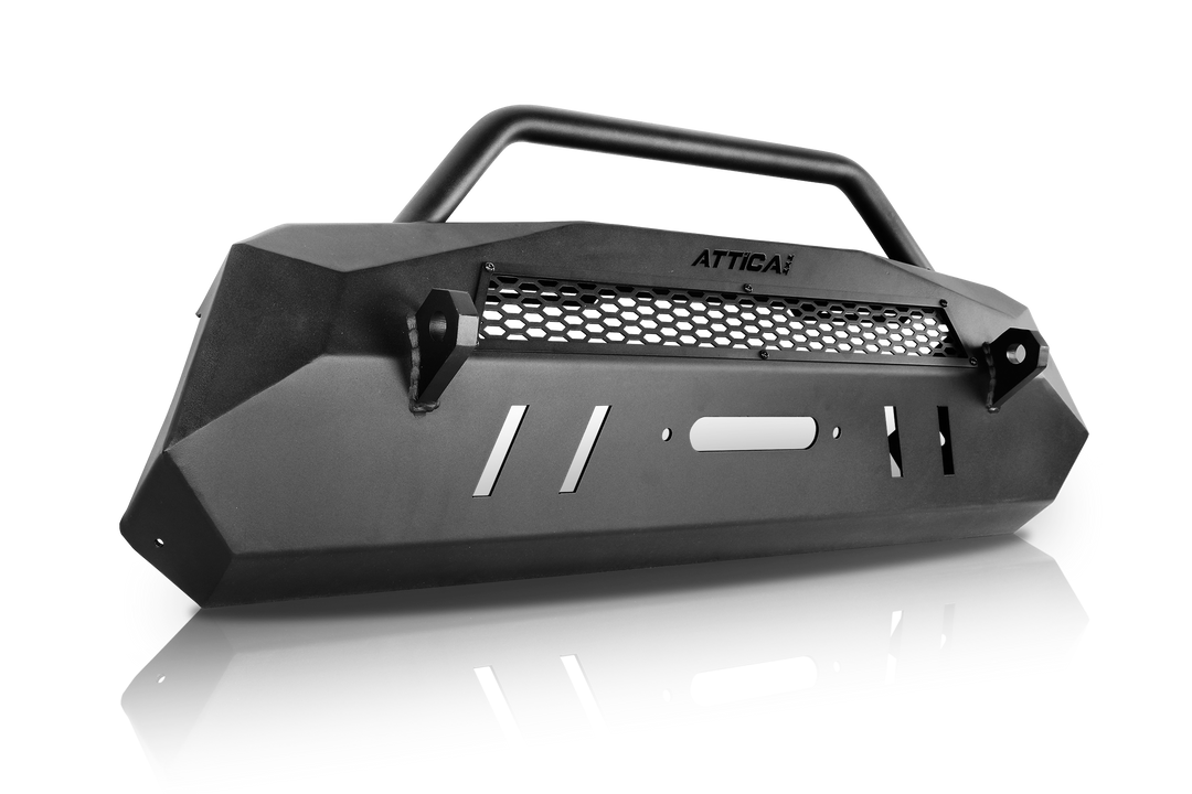 Winjet Designed With Light Bar Capabilities Bumper Attta01A101-BX - Black Winch