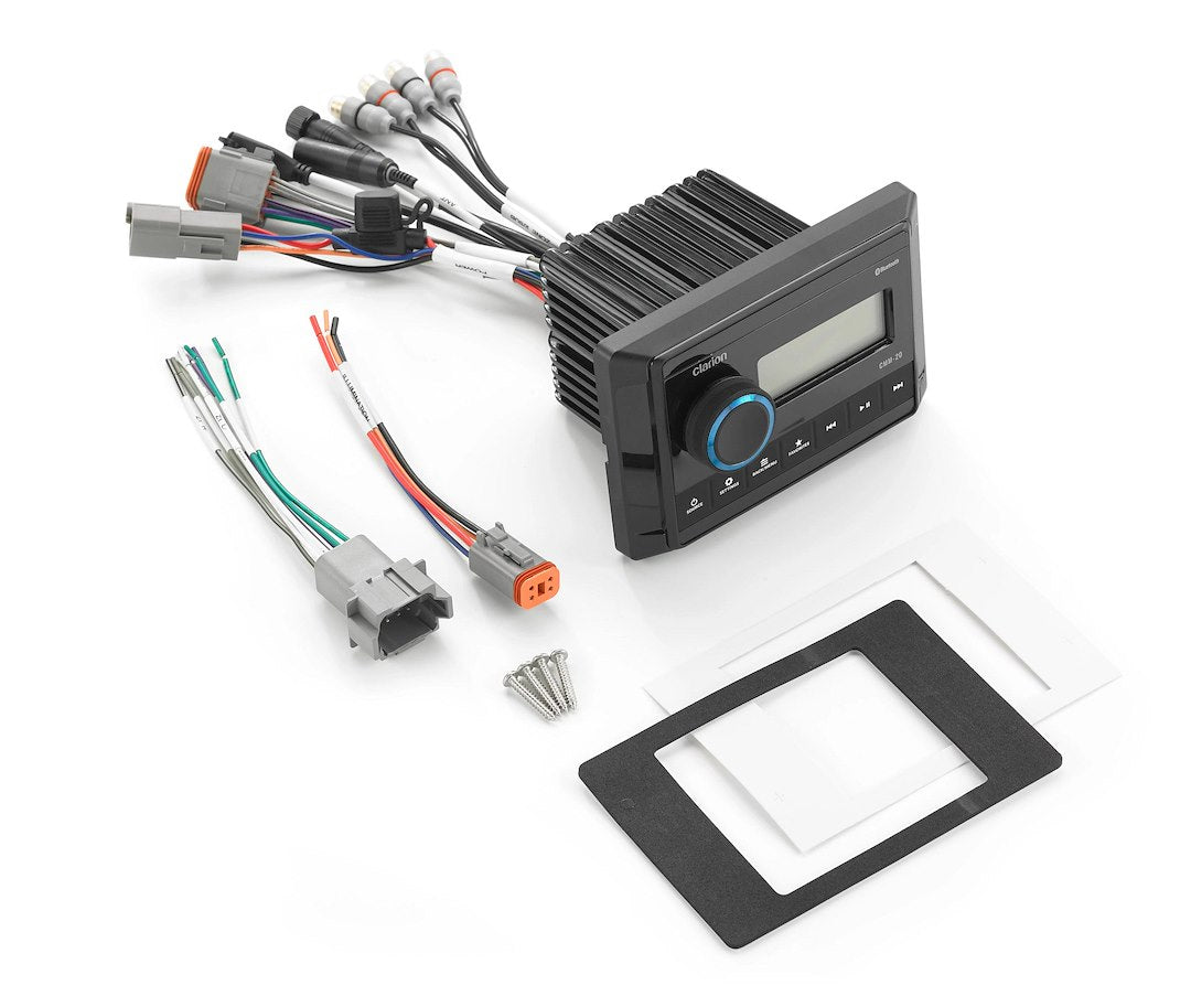 Clarion Intuitive Interface With Large Text Radio 010-03223-00 - Marine Source Unit Seg
