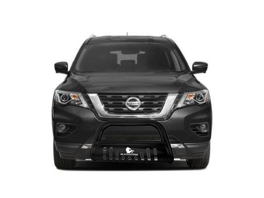 Black Horse Removable Skid Plate Bull Bar CBB-NIA1802SP - Black Steel