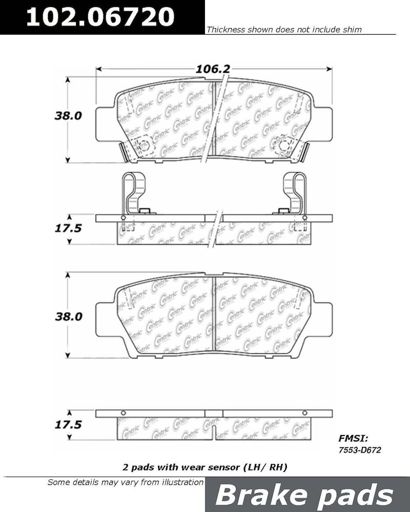 Stop Tech 102.06720 Low Dust Formula
