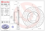 Brembo 09C5001XC02 Brake Rotor