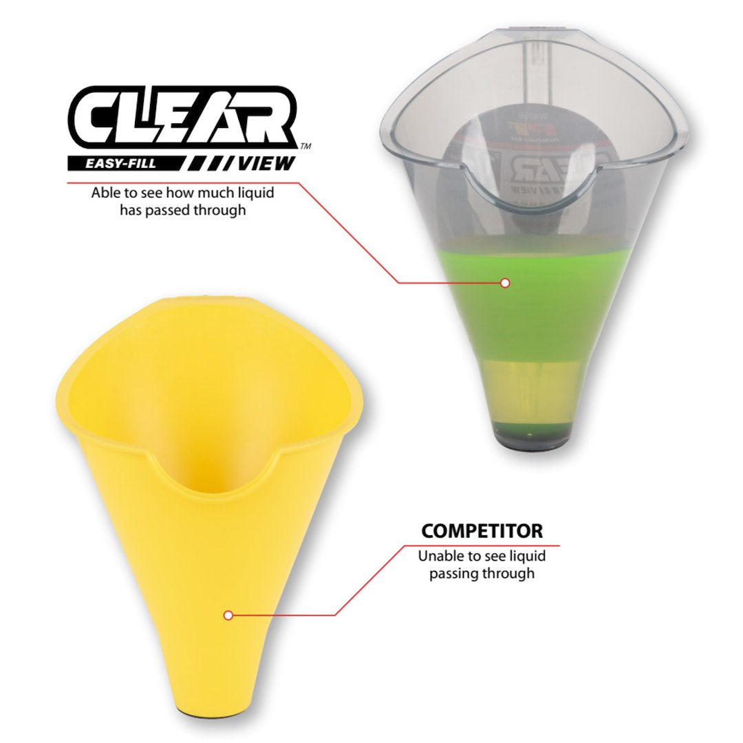 Perform Tool Splash Guard Helps Reduce Spillage Funnel W4056 - Clear View Easy-Fill Pin