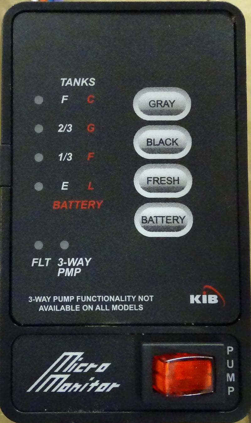 AM.Tech Comp Features LED Display Tank Monitor System Panel M21VB-OS - Blue Retro RV 4N1 Sewer Weight