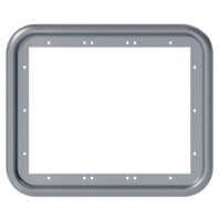 FOGATTI Water Heater Access Door Frame: Fogatti Grey Trim Ring 15 x 18 RTRAXG1518