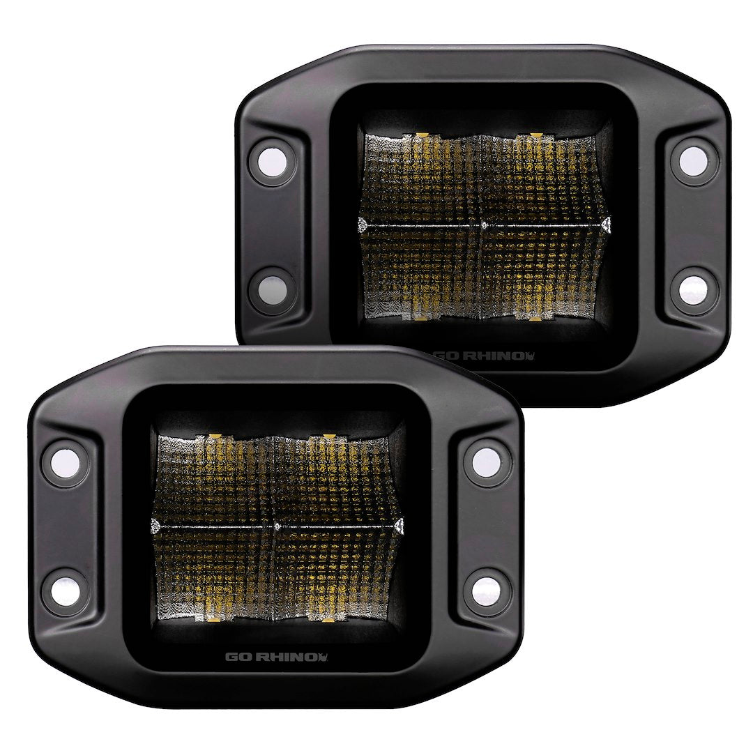 GO Rhino 750400321FCF Driving/ Fog Light - Black 3XL