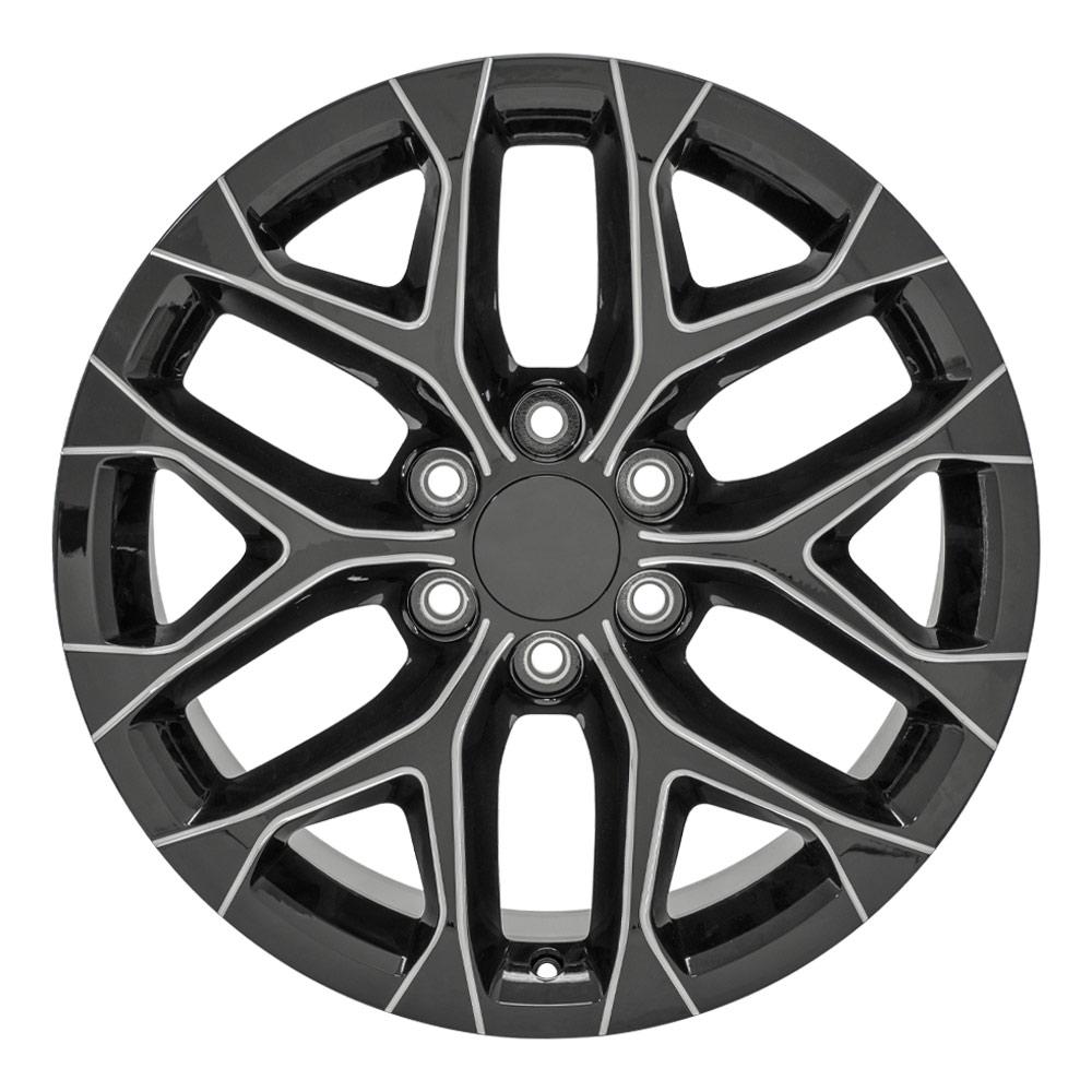 OE Wheels With Center Cap CV98B-20090-6550-24BM - 20 Replica CV98B Fits Chevy