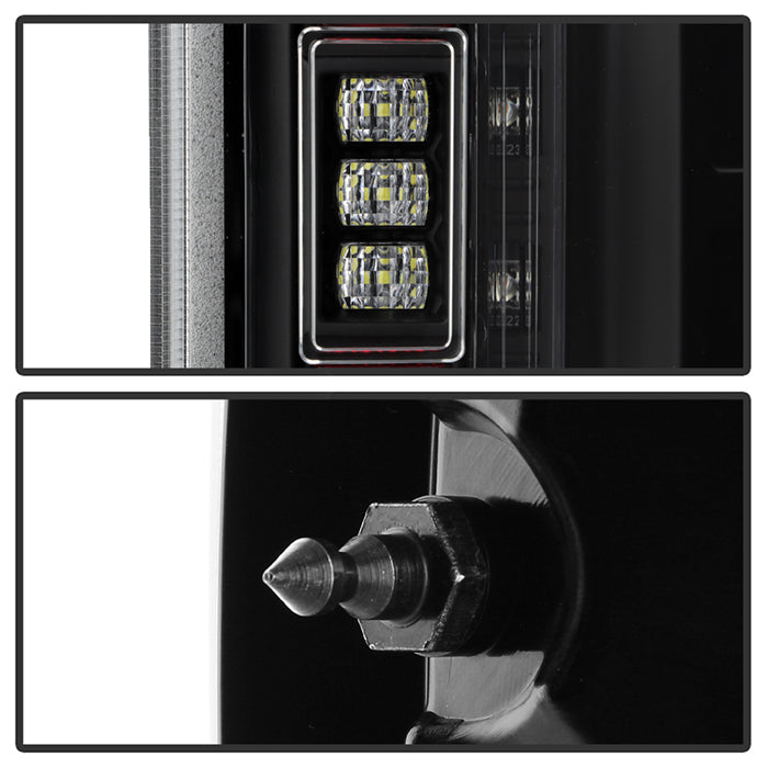 Spyder Easy To Install Tail Light Assembly 5088789 - Black Halogen Headlight Full Led