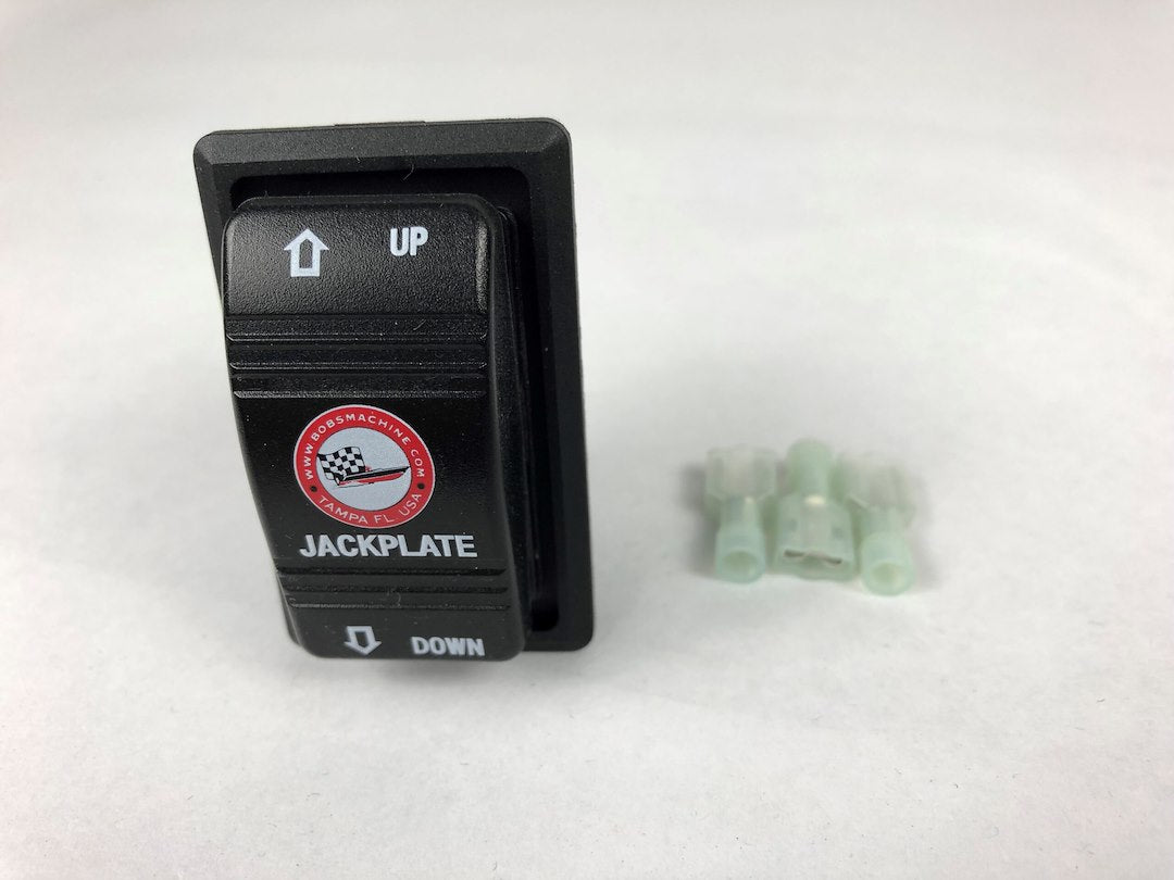 Bobs Machine No Spring Or Chains Outboard Motor Jack Plate 100-105100P-PCGBLK - Black Kick-Back Hydraulic