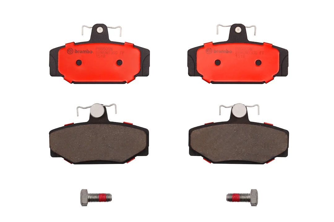 Brembo Premium Low-Met OE Equivalent Pad Brake Pad P86009N - Disc Set