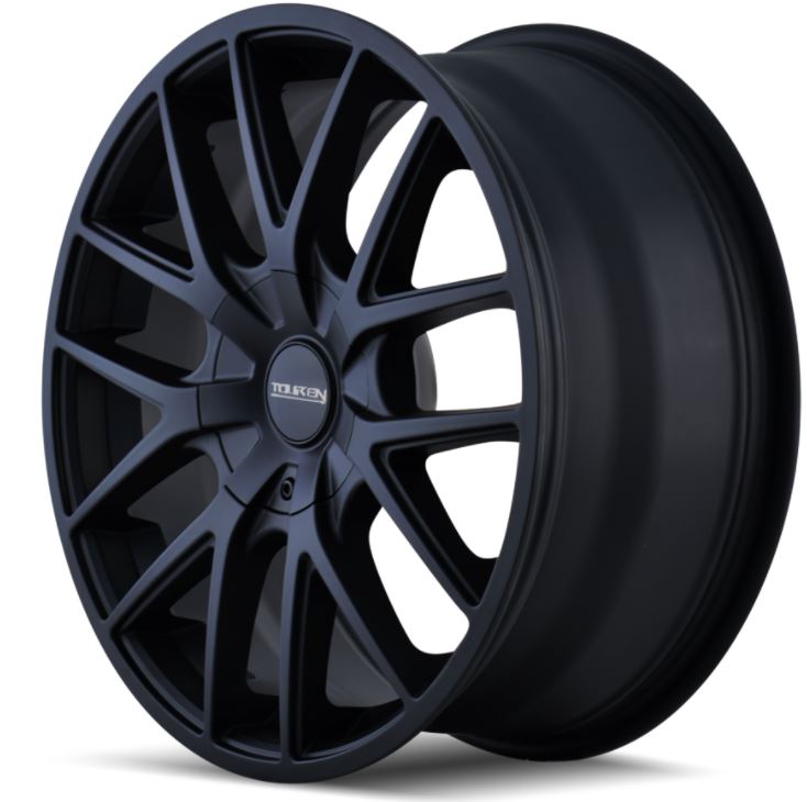 Wheel Group With Touren Logo Center Cap 3260-2811FMB - Matte Black TR60 3260 Full