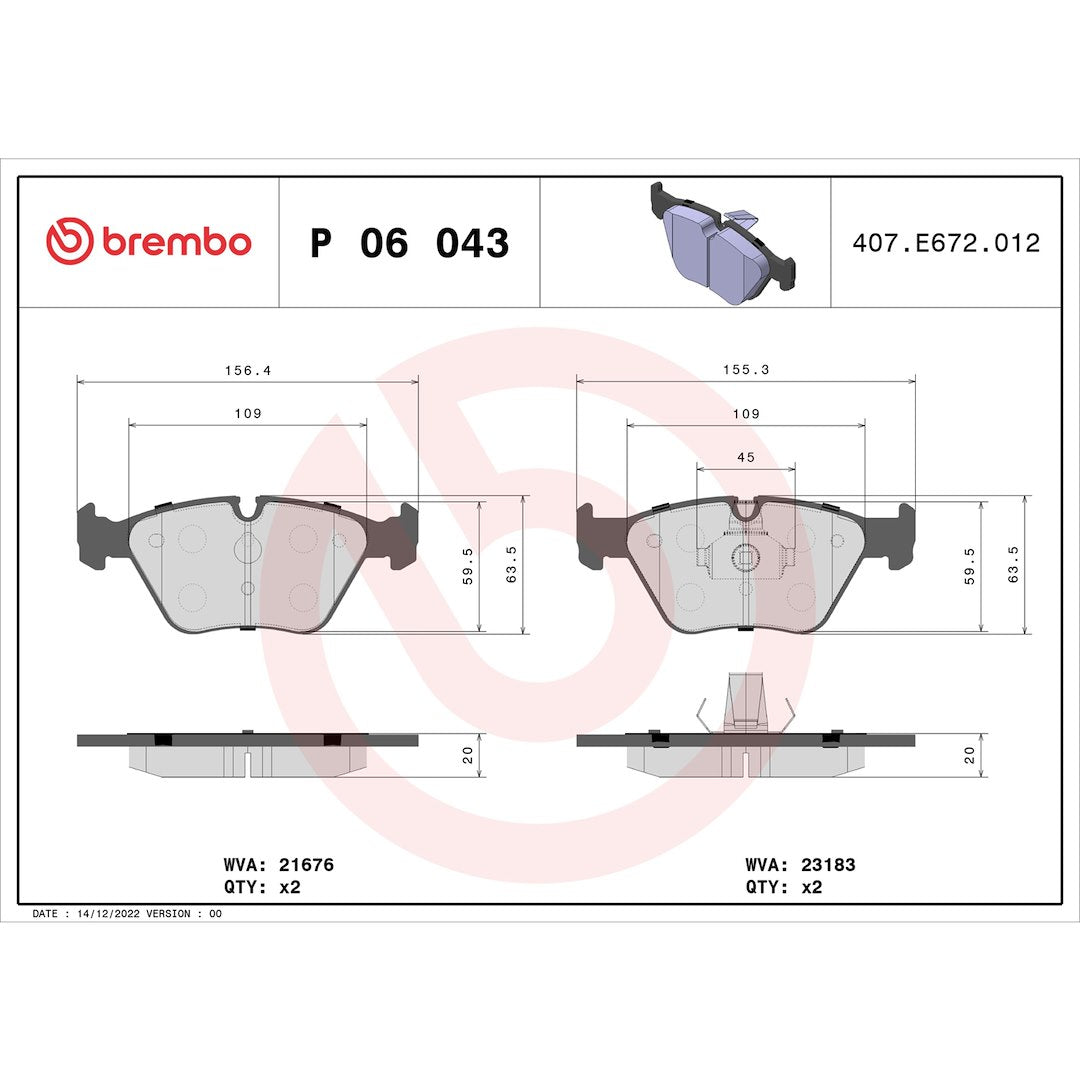 Brembo KTX4094 Brake Kit