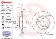 Brembo 09770111C02 Brake Rotor