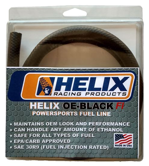 Helix Racing Maintains OEM Look And Performance Fuel Line 140-4625 - Black ID 25 FT. OE Inje