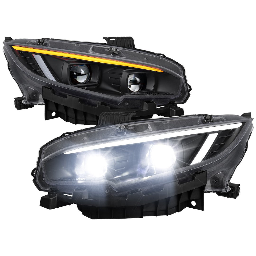 Spec-D Tunin LHE-CV16JM-SQ-TM Headlight Assembly