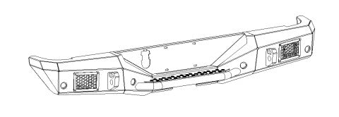 GO Rhino Lights Are Sold Separately Bumper 373120T - Gladiator JT