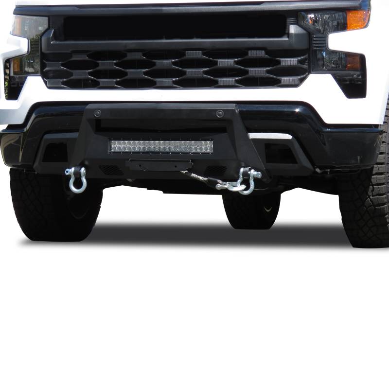 Black Horse Frame Mounted Bolt On Installation Bumper AR3HD06 - 2022-2024 Chevrolet Silverado 1500T