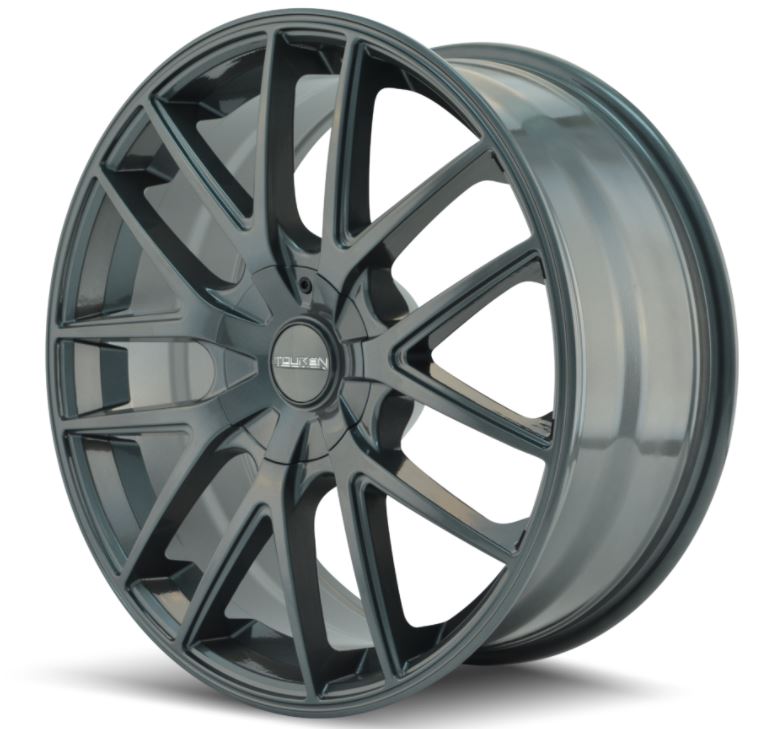 Wheel Group With Touren Logo Center Cap 3260-2814G - Gunmetal TR60 3260 20X8.5 5-108