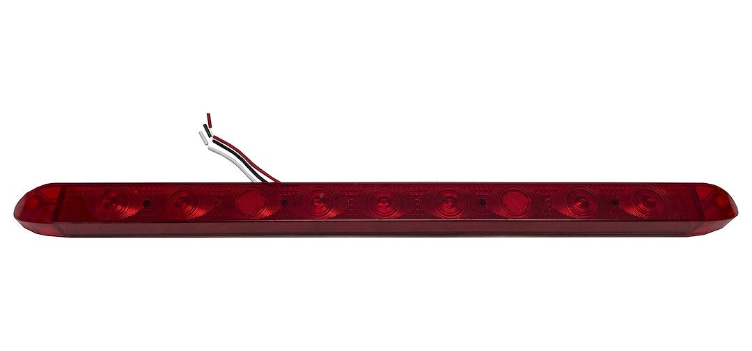 Racesport LT Provides Additional Driving Safety Tailgate Light - LED RS-17-Red - 17IN Screw Mount High-Powered 9-LED