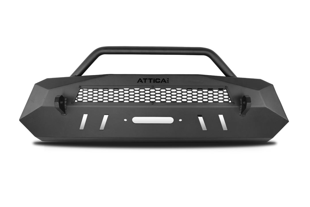 Winjet Designed With Light Bar Capabilities Bumper Attta01A101-BX - Black Winch
