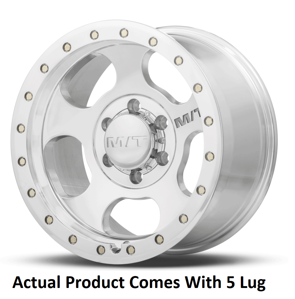 M.T. Wheel Modern Low Profile Cap Design 274661 - 20X9 5X5.5 MT Canyon Pro Polished