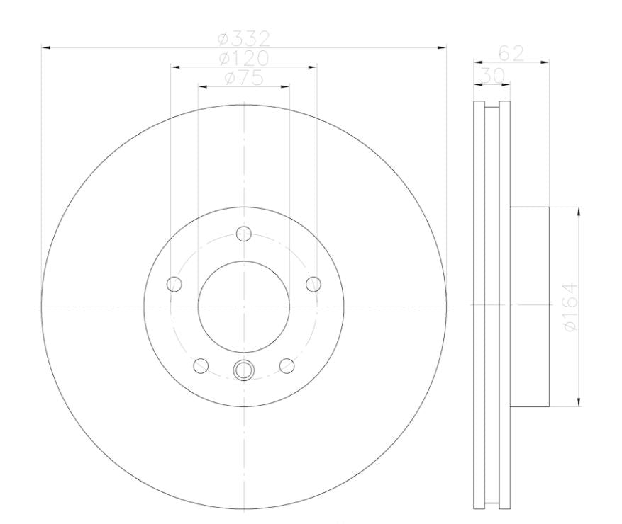 Hella 355122892 Brake Rotor