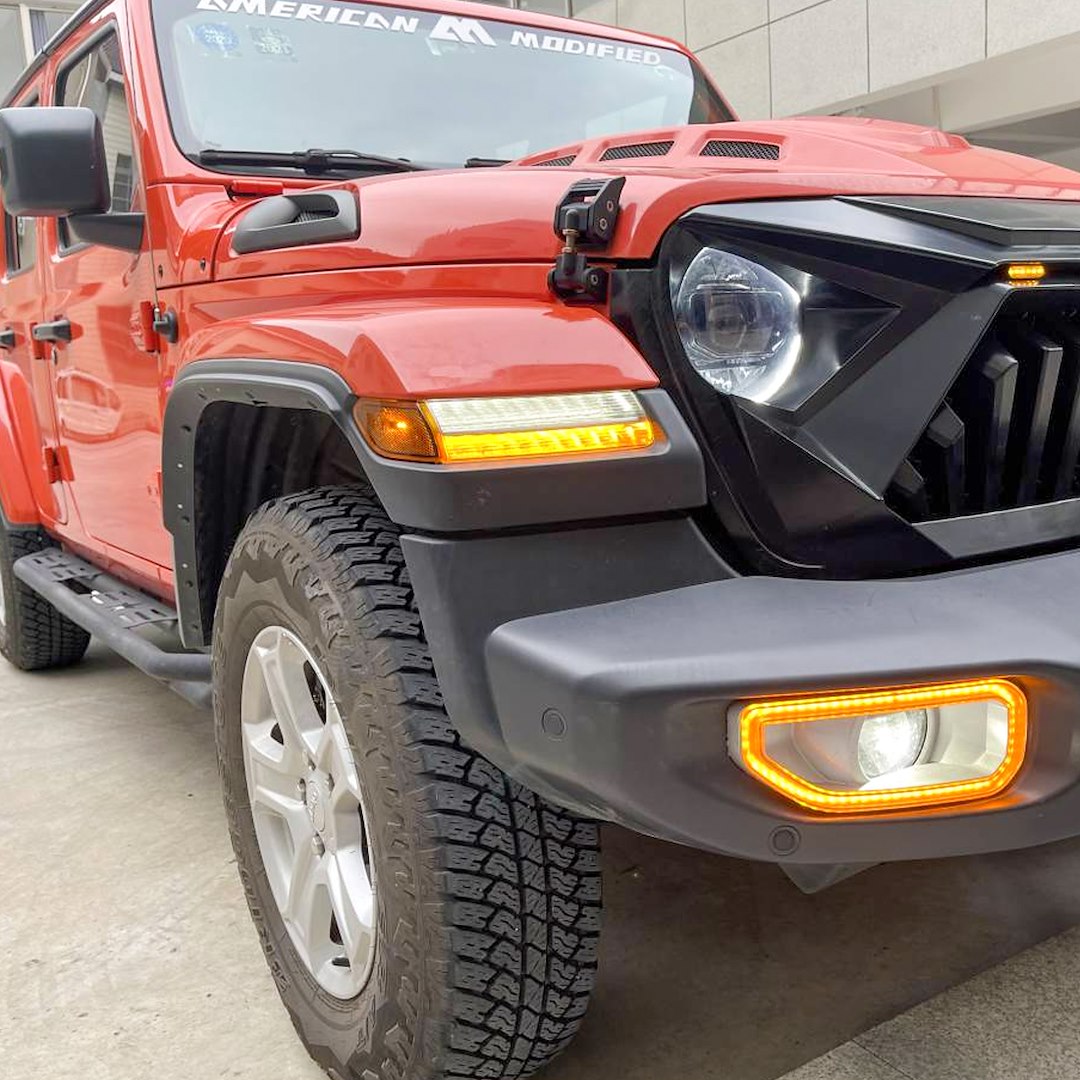 American MOD Aggressive American Modified Styling Daytime Running Light Amjpcc00601 - Sequential Turn Signals Smoked