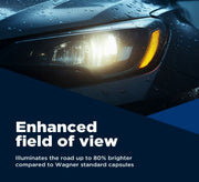 Wagner No Supplier Warranty Headlight Bulb BP9005XSBLX2 - Premium Forward Lighting Halogen