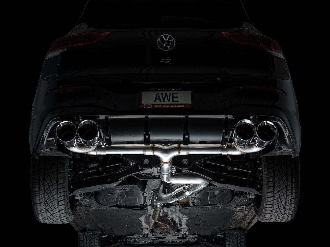 AWE Limited Lifetime Warranty Exhaust System Kit 3020-42658 - Chrome Silver Track Edition