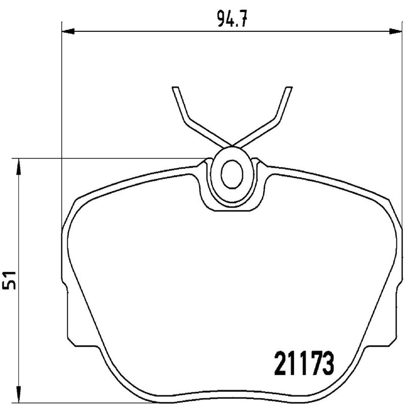 Brembo Premium Low-Met OE Equivalent Pad Brake Pad P06010 - Disc Set