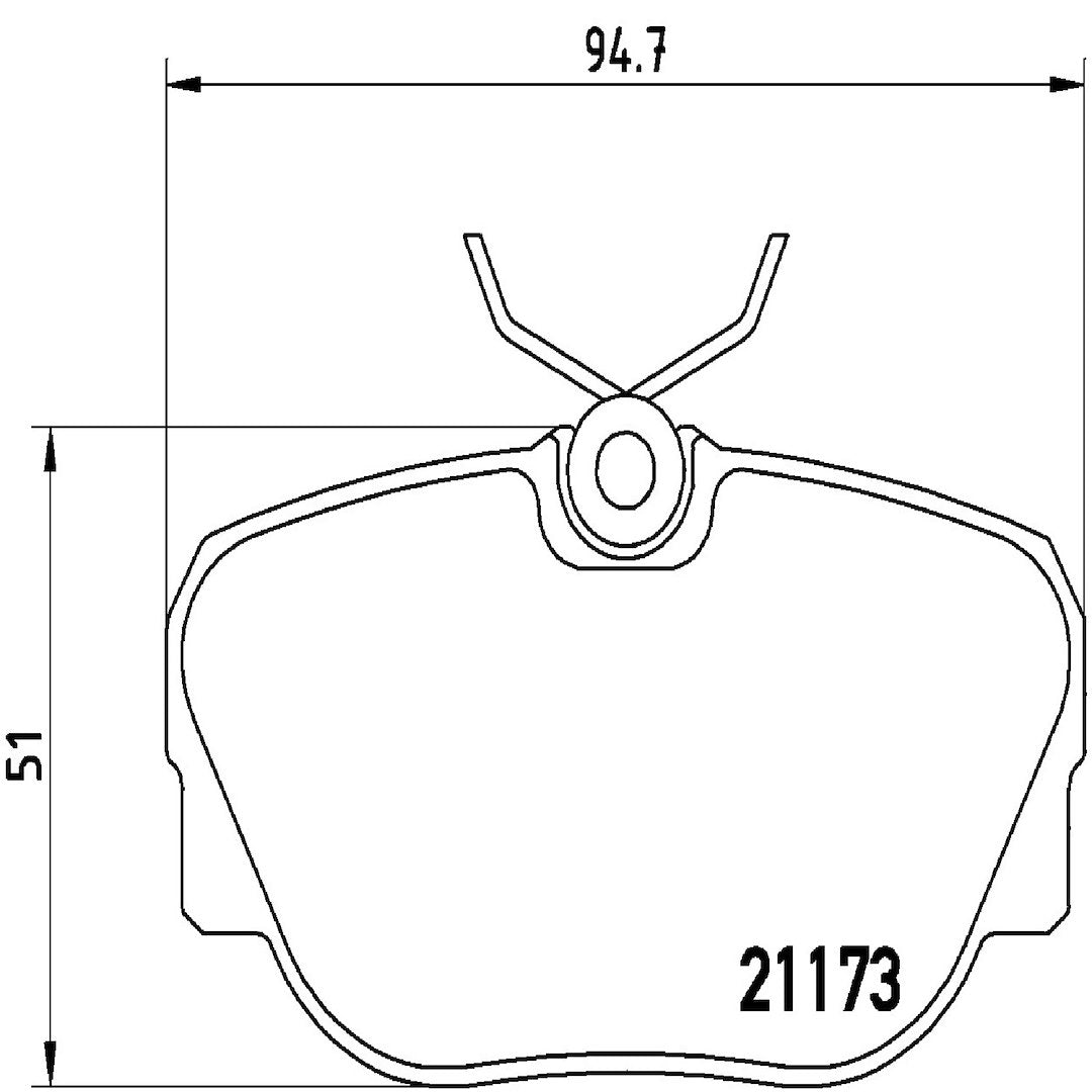 Brembo Premium Low-Met OE Equivalent Pad Brake Pad P06010 - Disc Set