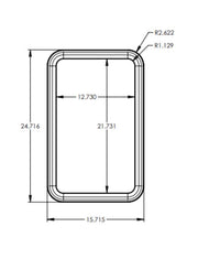 Lippert Comp Made In USA Entry Door Window Frame 711862 - Low Profile Seal