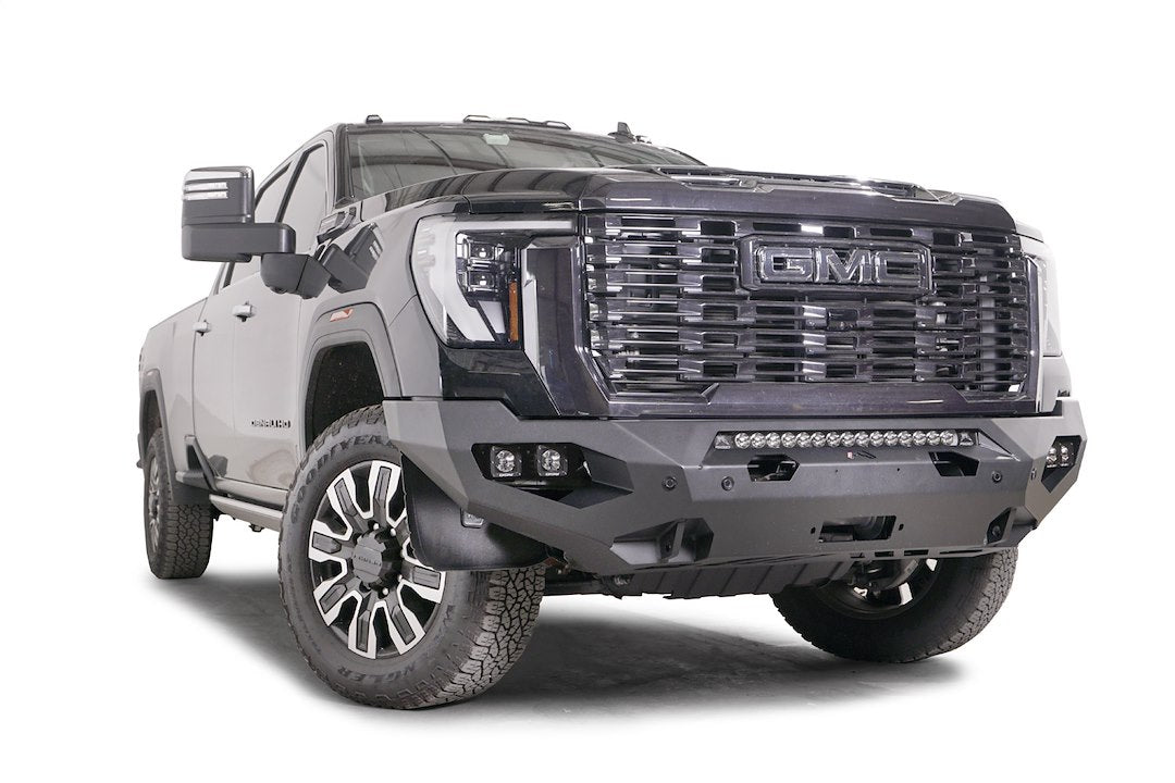 FAB Fours Aggressive Design Bumper GM24-X6251-B - Gmc 2500-3500 HD Matrix Front Bumpe