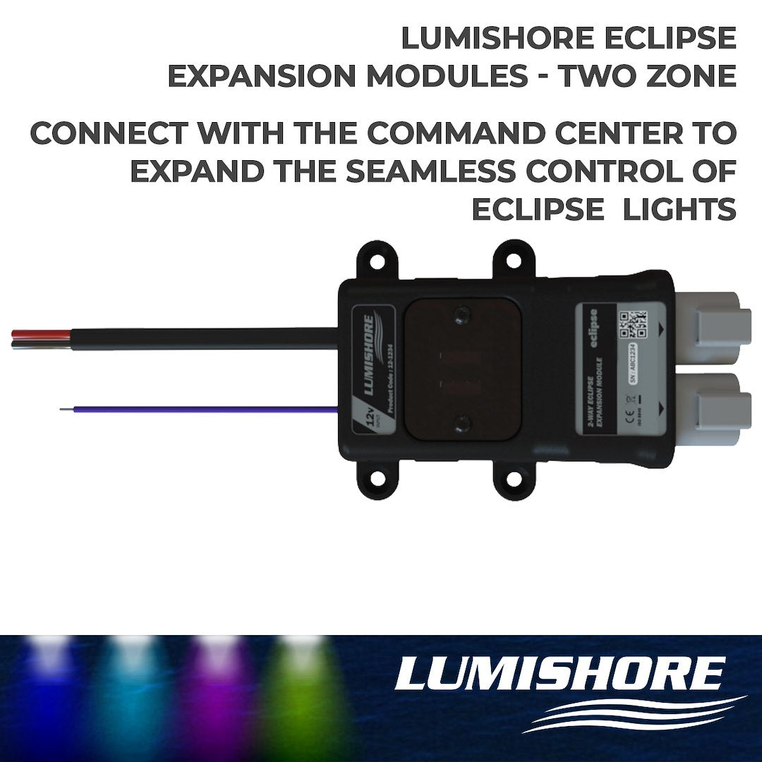 Lumishore US Plug And Play Installation Light Control Module 010-04488-00 - Eclipse Dual Expansion Module