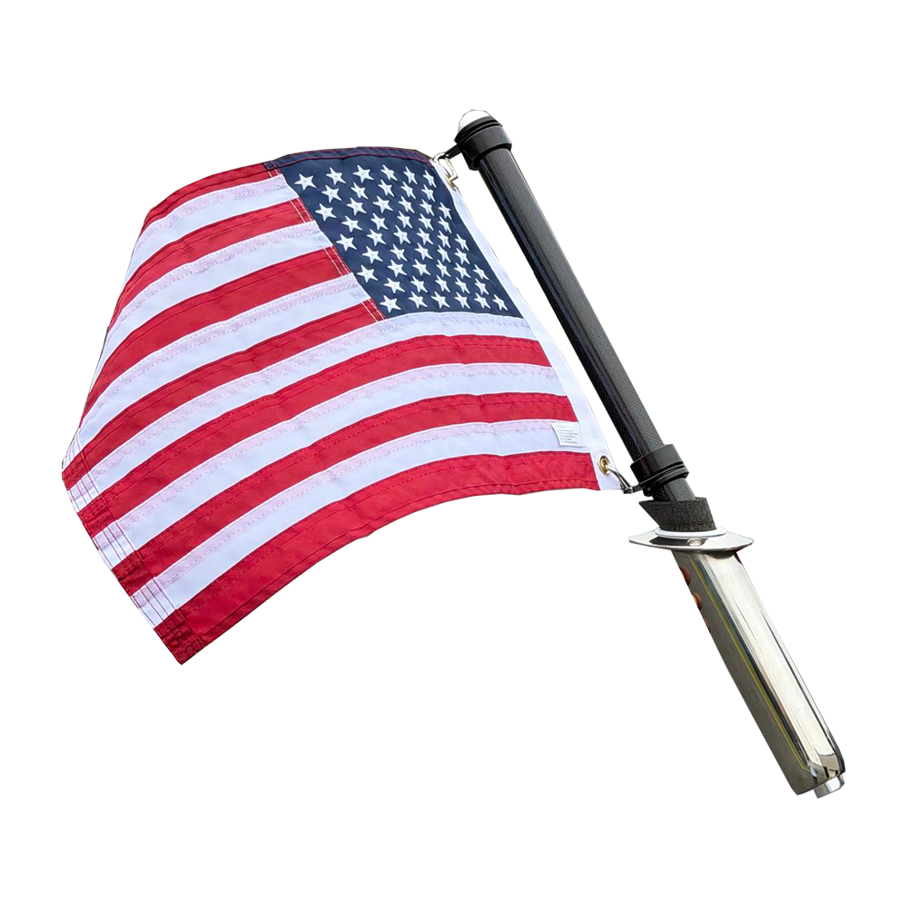 Taco Metals No Supplier Warranty Flagpole FP-0125-CF24 - Carbon Fiber Flag Pole J-Lock