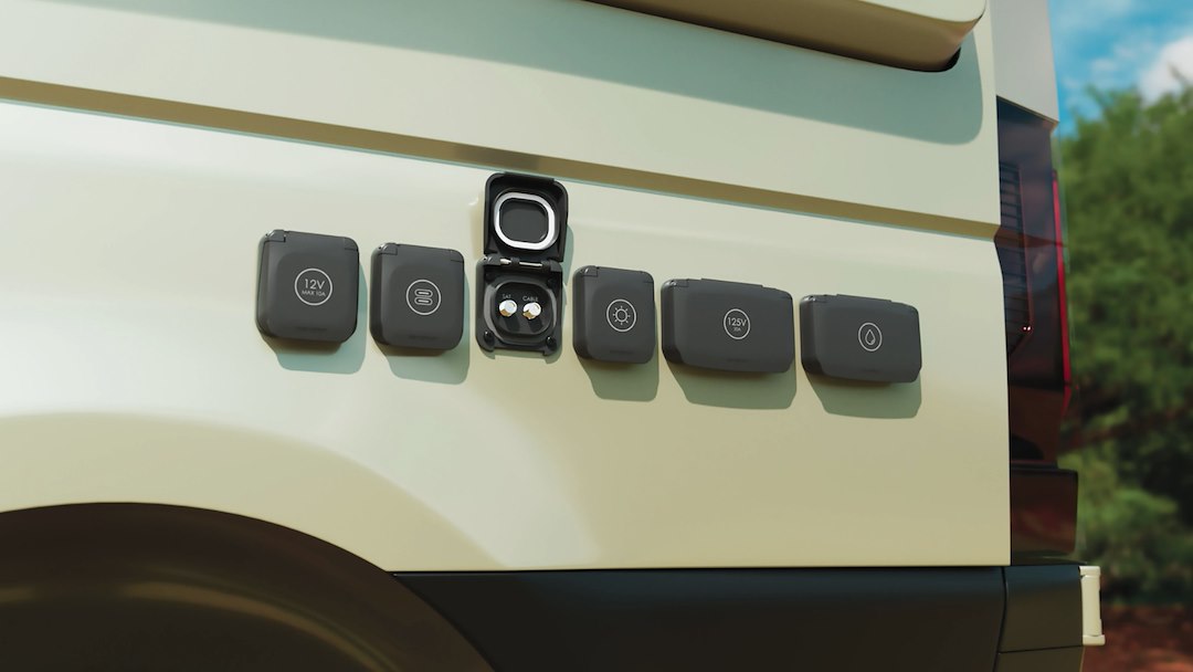 Scanstrut Spring-Loaded Lid TV Cable Entry Plate SC-V-TV1 - Ventura Series Sat Connection
