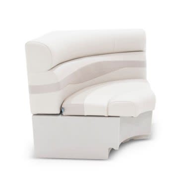 Taylor Made Premium Marine Grade Vinyl Boat Seat 433066 - Gray Lci 32X32 SQ Corner