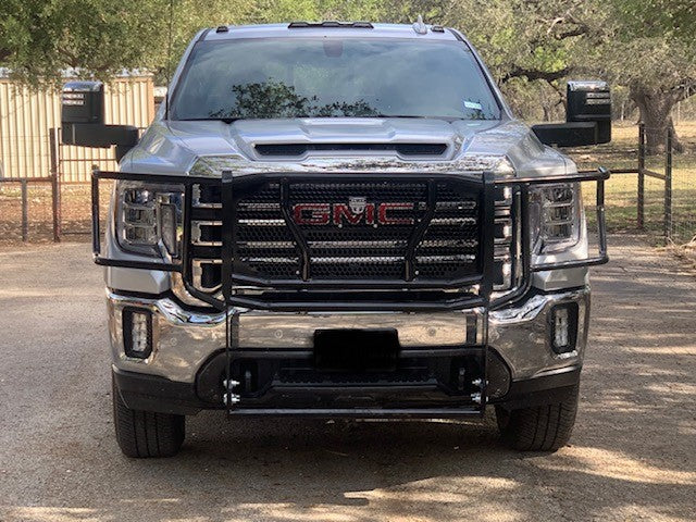 Cattleman Two Vertical Center Protection Bars Grille Guard 1432PS - Sensors