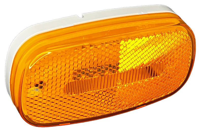 RV Designer Meets DOT Lighting Requirements Trailer Light L901 - Amber Oblong Reflex Led Marker Ligh