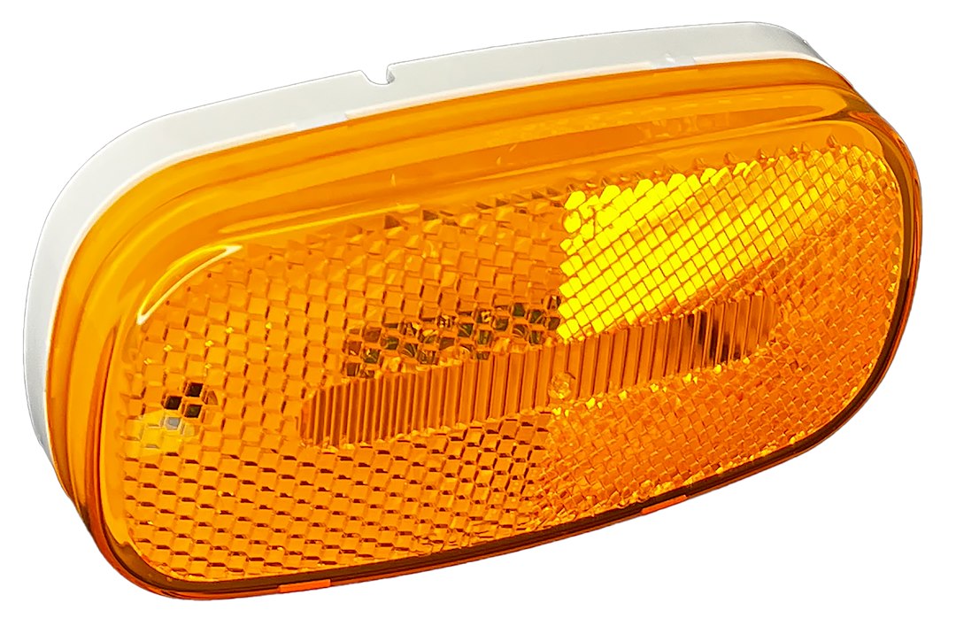 RV Designer Meets DOT Lighting Requirements Trailer Light L901 - Amber Oblong Reflex Led Marker Ligh