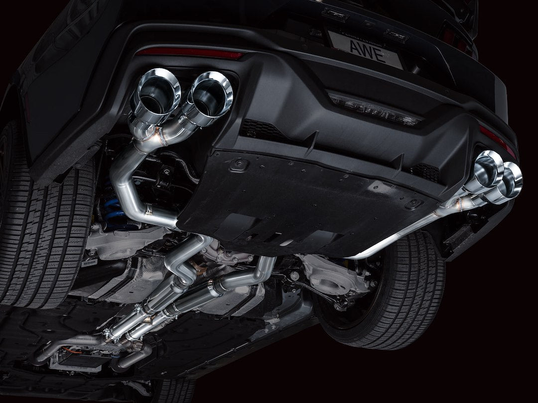 AWE No Check Engine Light Guaranteed Exhaust System Kit 3020-42375 - Track Edition S650