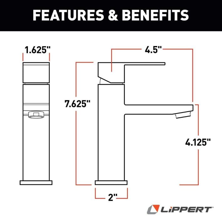 Lippert Comp 2024025313 Faucet - Black