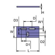 CMP Group No Supplier Warranty Marine Anode Kit CMZ10A - Hull Plate Diver Bolt-ON 3-Slot AL