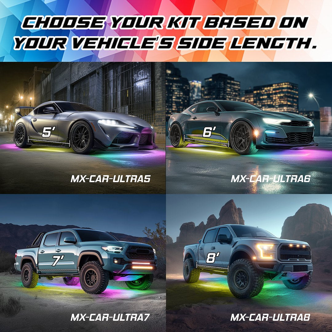 XK Glow MX-CAR-Ultra7 Underbody Light Kit