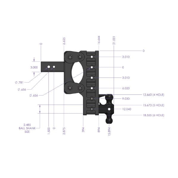 GEN-Y Hitch Most Versatile On The Market Trailer Hitch Ball Mount GH-1815 - Boss Torsion-Flex Shank