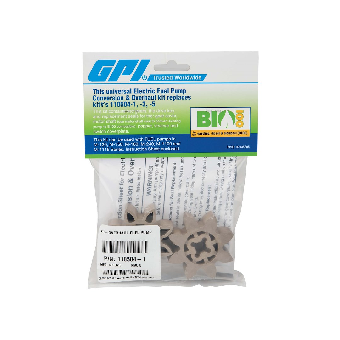 GPI 110504-1 Liquid Transfer Tank Pump Overhaul Kit
